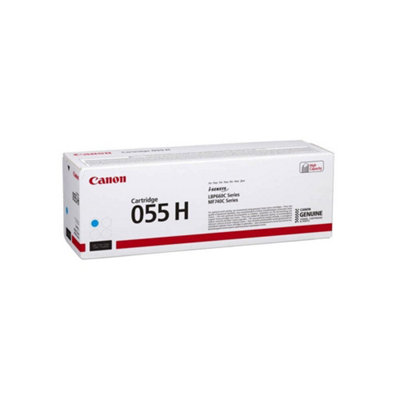 Canon 055 HHaute CapacitéCyanOriginaleCartouche De TonerPour Imageclass Lbp664CdwMf745CdwI-Sensys Lbp663Cdw, from B&Q