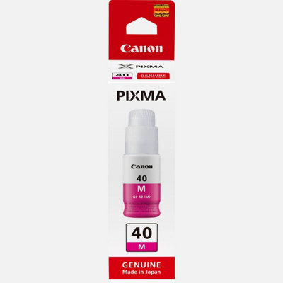 Canon Gi 40 MMagentaOriginalInk RefillFor Pixma G5040G6040Gm2040 from B&Q
