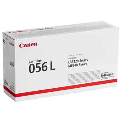 Canon 056 LBlackOriginalToner CartridgeFor Imageclass Mf543DwI-Sensys Lbp325XMf542XMf543XMf552DwMf553Dw from B&Q