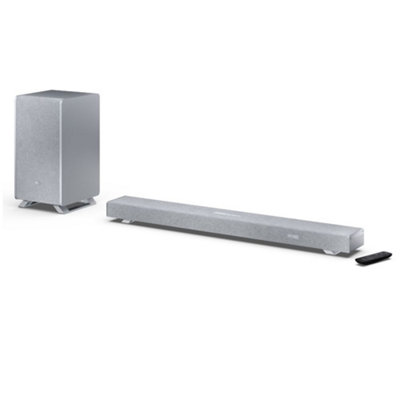 Sharp Ht-Sbw53121 3.1.2 Dolby Atmos  Dts:x Soundbar With Wireless SubwooferSilver from B&Q