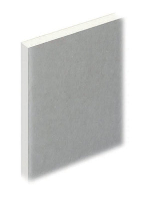 12.5mm Knauf Wallboard Tapered Edge Plasterboard 2400mm X 1200mm (X10 Boards) from B&Q
