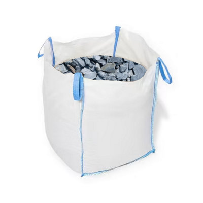 40mm Blue Slate Chippings 800Kg Bulk Bag (X4 Bags) from B&Q
