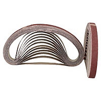 457mm x 13mm Mixed Grit Abrasive Sanding Belts Power File Sander Belt 25 Pack