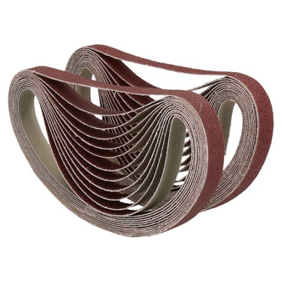 457mm x 13mm Mixed Grit Abrasive Sanding Belts Power File Sander Belt 75 Pack