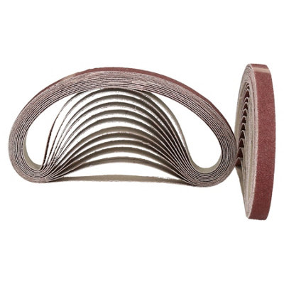 457mm x 13mm Mixed Grit Abrasive Sanding Belts Power File Sander Belt 75 Pack - 3