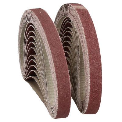 457mm x 13mm Mixed Grit Abrasive Sanding Belts Power File Sander Belt 75 Pack - 4