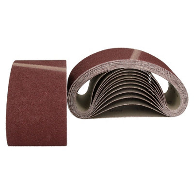 457mm x 75mm Mixed Grit Abrasive Sanding Belts Power File Sander Belt 50 Pack