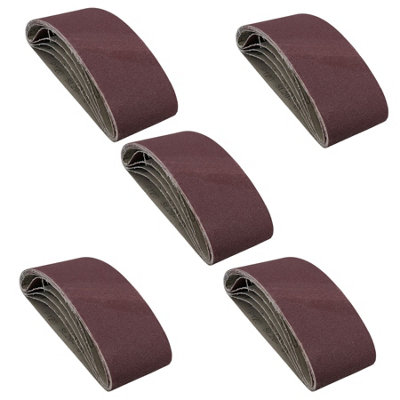 457mm x 75mm Mixed Grit Durable Abrasive Sanding Power File Belts Sander 25pk