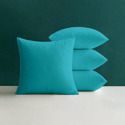 Crescent Waterproof 45X45Cm Aqua Garden Cushion, Shredded Foam Filled Outdoor Garden Throw Pillow Pack Of 4