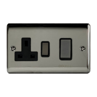 45A Cooker Control Unit Black Nickel, Black Insert, 5