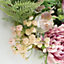 45cm Artificial Pink Floral Blossom Wreath
