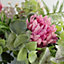 45cm Artificial Pink Floral Wreath