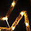 45cm Hanging Hemp Rope Christmas LED Star Light Battery Window Star Decoration