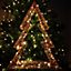 45cm LED Metal Christmas Tree Display Ornament Rose Gold Decoration