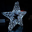 45cm Light up Silver Christmas Star Sculpture Decoration with 750 White LEDs