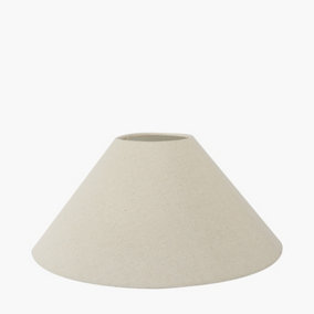 45cm Slubby Hopsack Coolie Lampshade For Table Lamps and Floor Lamps