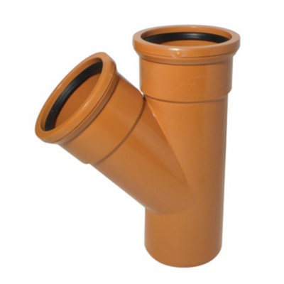 45deg x 110mm DS Junction (Double Socket)
