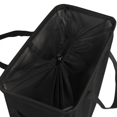 45L Slim Laundry Basket with Handles Black - 5