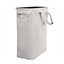 45L Slim Laundry Basket with Handles Grey