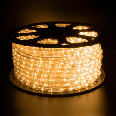45m LED Rope Light Kit - Cut To Size Flexible Tube Indoor Outdoor Ultra ...
