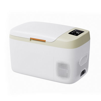 45W White Car Compressor Fridge,Travel Fridge Bluetooth Control