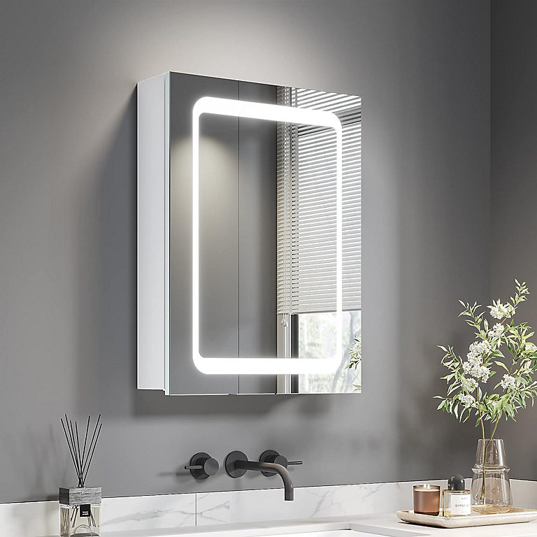 45x60 Cm Bathroom Mirror Cabinet With