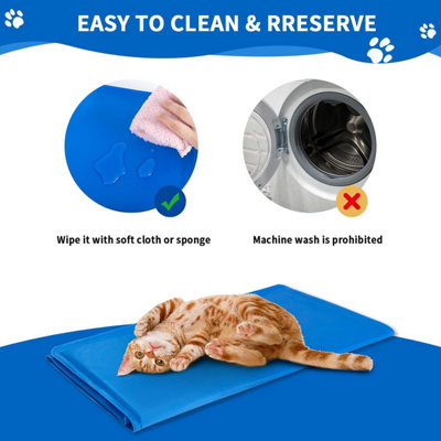 45x60cm Pet Dog Cat Self Cooling Pressure Activated Gel Mat Cold Ice Non Toxic Cushion Pads