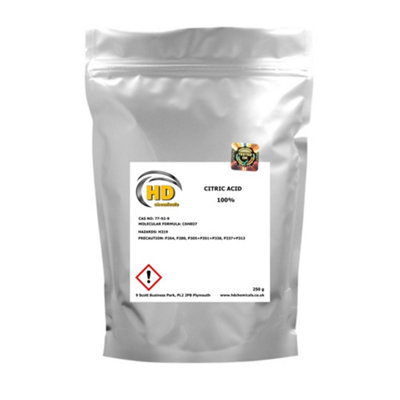 HD Chemicals LTD 250G Citric Crystals / Descaler / Limescale Remover from B&Q