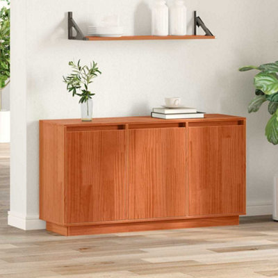 B&Q -  Sideboard Brown Solid Pine Wood
