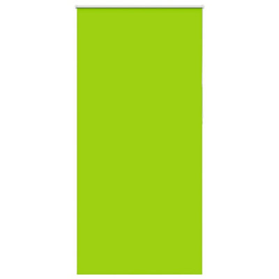 Berkfield Roller Blind Blackout Leaves Green 115X210 Cm Fabric Width 110.7 Cm Polyester