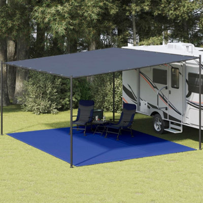 Berkfield Tent Carpet 400X500 Cm Blue Hdpe from B&Q