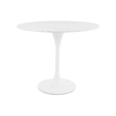 B&Q -  Marble Tulip Medium Circular Dining Table