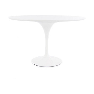 B&Q -  White Tulip Large Circular Dining Table