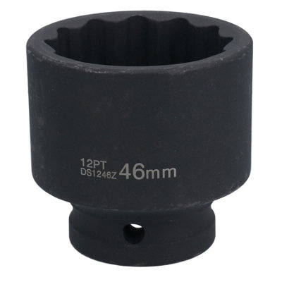 46mm 3 4in Drive Metric Shallow Impact Hub Wheel Nut Socket 12