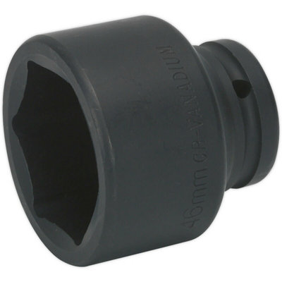 46mm Chromoly Steel Forged Impact Socket - 3/4" Drive with Corrosion Resistance