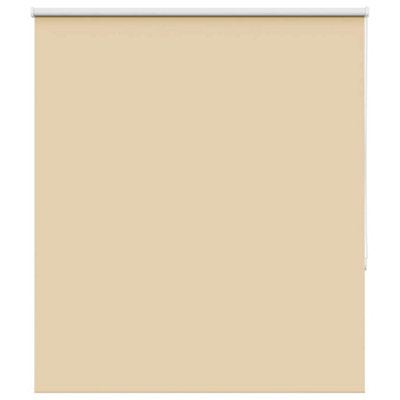 Berkfield Roller Blind Blackout Beige 135X175 Cm Fabric Width 131.6 Cm Polyester