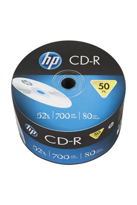 Hp Cd-R 52X 50Pk Bulk Hp 700Mb from B&Q