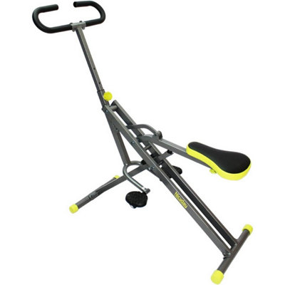 Accessotech Upright Rowing Machine Foldable Home Exercise Rower With Adjustable Resistance Full Body Workout from B&Q
