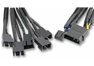 Akasa Flexa Fp5 Supports Pwm 4Pin Or 3 Pin Fans From A Single Motherboard Size 5 Black Ak-Cbfa03-45 - Image 4