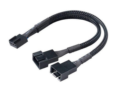 Akasa PWM Fan Splitter 2 x 4-Pin PWM Fans from one Motherboard 4 Pin PWM Header - Image 4