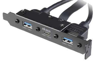 Akasa Usb Gen2 Internal To External Pci Bracket Size 3.1 Ak-Cbub52-50Bk - Image 3