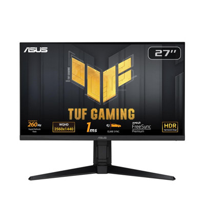 Asus Tuf Gaming 27" Vg27Aqml1A Widescreen Ips Led Black Multimedia Monitor (2560X1440/1Ms/2 X Hdmi/displayport)