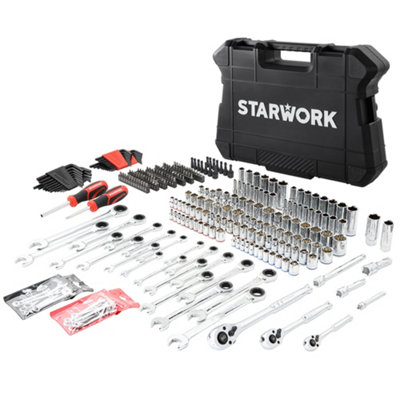 Starwork True Mechanic 303-Piece Mechanics Tool Set, Professional, Sae/metric