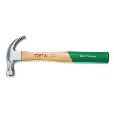 Toptul 16Oz Claw Hammer Drop-Forged Steel Tool Head And Hickory Handle Haad1633 from B&Q