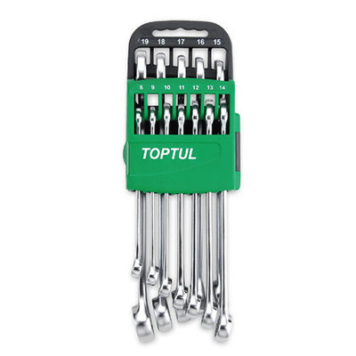 Toptul Combination Wrench Set 15 Degree Offset Hi Performance 14 Pieces Gsax1401 from B&Q