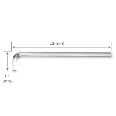 Toptul 4mm Hex Key Wrench S2 Steel Metric L-Shaped Extra Long Arm Tool Agae0414 from B&Q