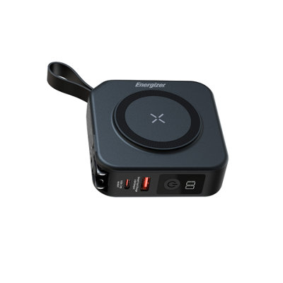 Energizer 10Mah Magnetic Qi Wireless Power Bank + Ac Black
