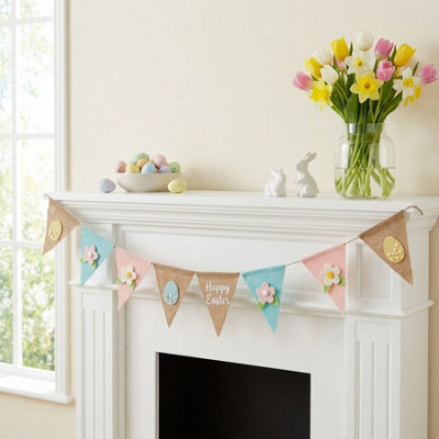 Garden Greatness Charming Floral Easter Bunting Decoration from B&Q