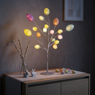 Garden Greatness Springtime Easter Egg Led Birch Tree from B&Q