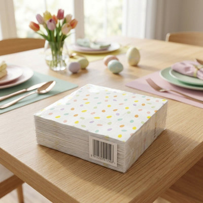 B&Q -  Pack Of 16 Springtime Easter Napkins